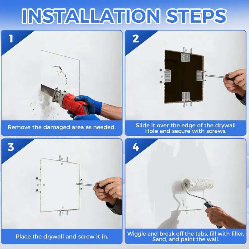 🔧 Drywall Repair Clips Kit 🏠 Easy Wall Fix Solution