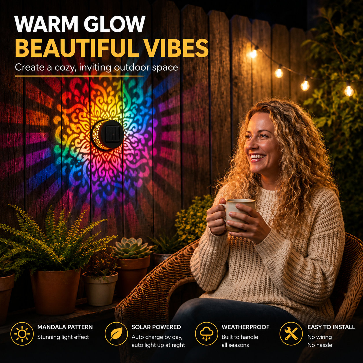 2026 New Solar Mandala Lights