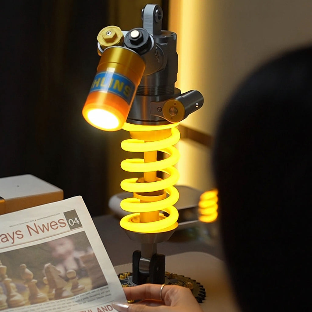 💡 Father's Day Garage Decor Lamp – Racing Suspension Inspired Industrial Light🚘