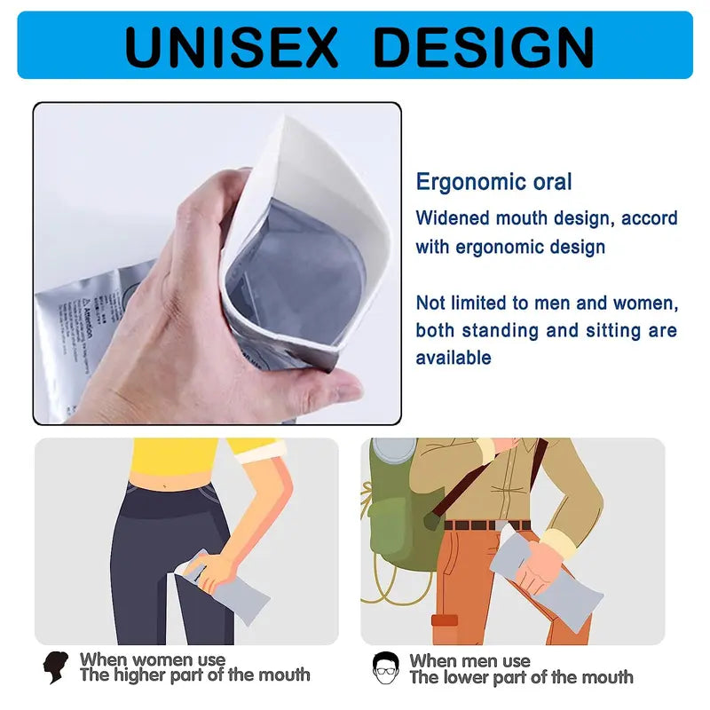 8/16/32PCS Disposable Emergency Urinal Bag, Portable Camping Pee Bags, Travel Pee Bags, Car Traffic Jam Emergency Portable Urine Bag, Vomit Bags, for Men Women Patient