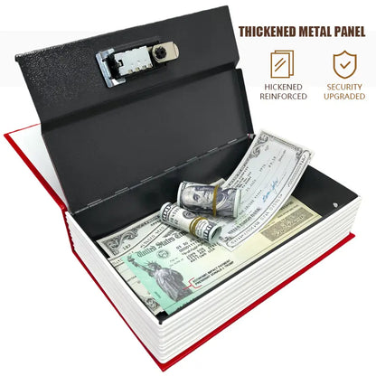 📖 Hidden Book Safe – Secret Storage Box with Combination Lock for Cash, Jewelry & Valuables