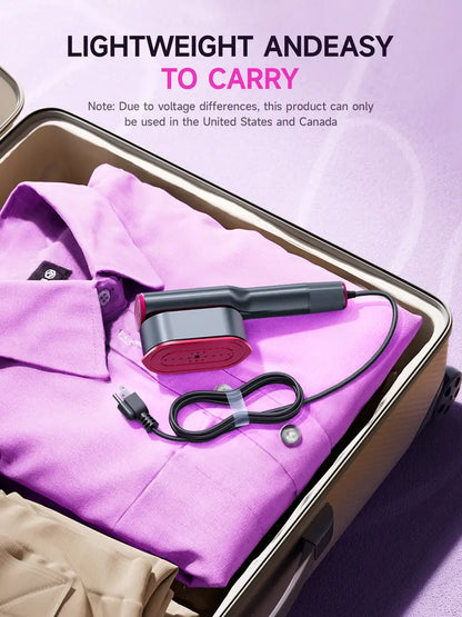 🔥 Portable Steam Iron for Clothes – 15s Fast Heat-Up, Powerful Wrinkle Remover & Travel Garment Steamer