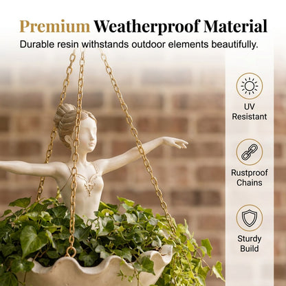 🌿Ballet Dancer Hanging Planter - Graceful Artistry, Living Greenery🩰