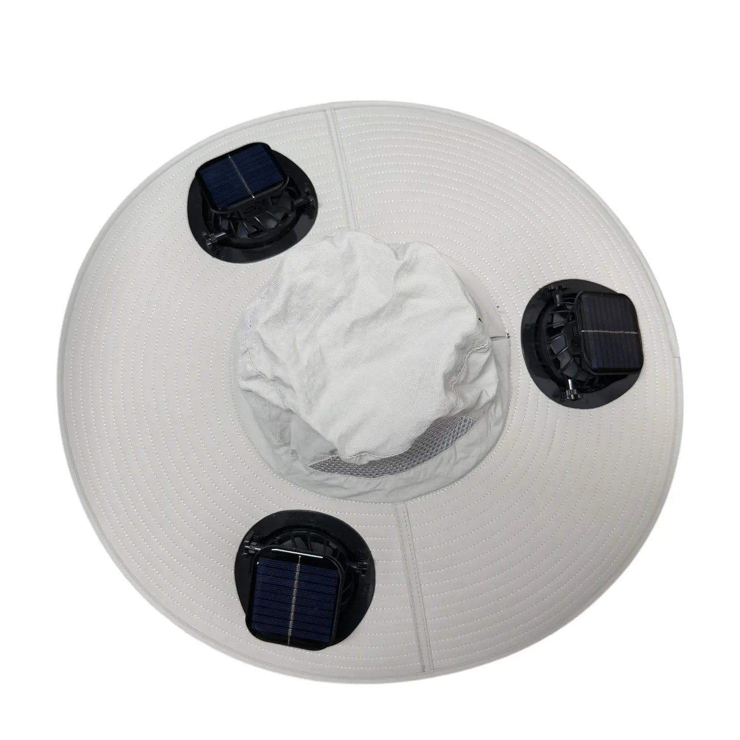 🔥2026 New 3-Solar-Fan Cooling Hat — UPF50+ Sun Protection, Triple-Power Rechargeable, & Water-Resistant