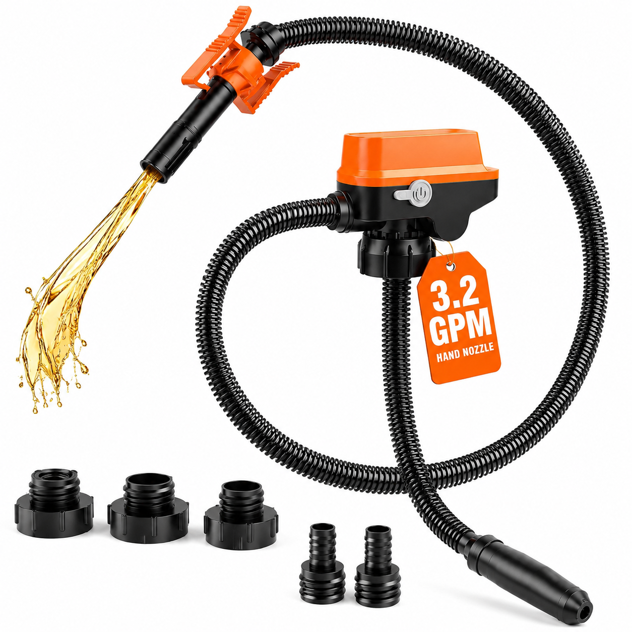 🔋 Cordless Fuel Transfer Pump – Portable Battery Powered Diesel & Gas Pump