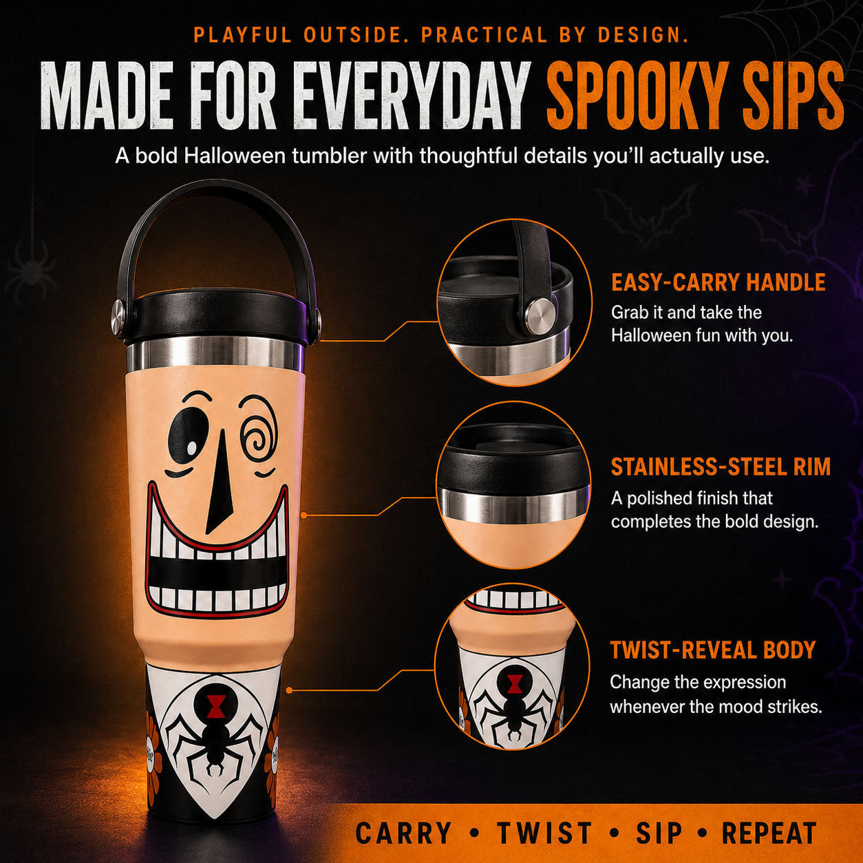 🎃 Halloween Surprise Reveal Tumbler Cup👻
