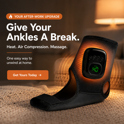 Heated Foot & Ankle Massager – Heat, Compression & Deep Relaxation