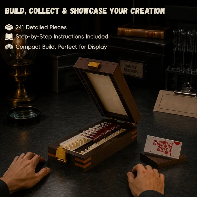 Blood Slide Trophy Box Building Block Set – Dark Crime Collectible 🩸