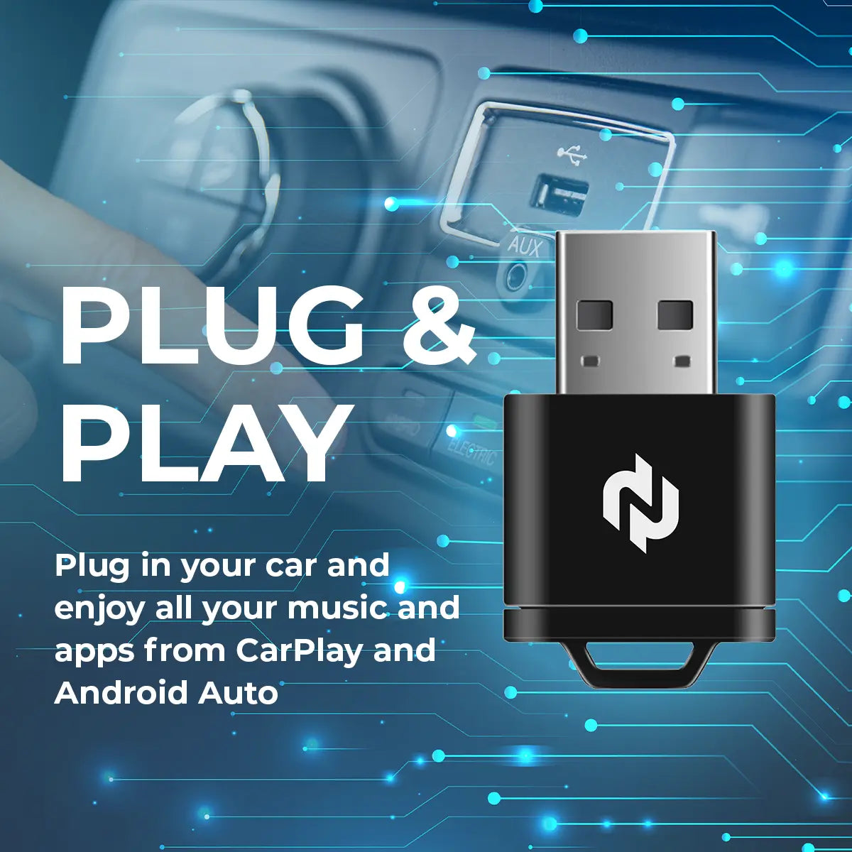 Wireless CarPlay & Android Auto Adapter