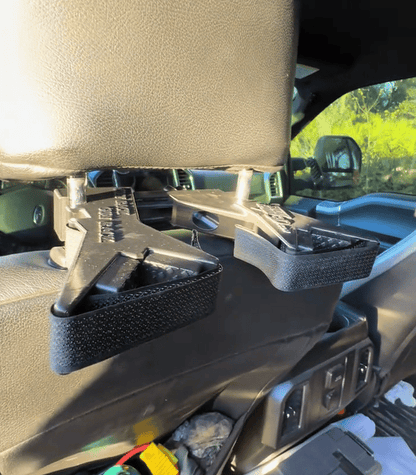 🚙 Rear-Seat Gear Organizer – Adjustable Dual-Position Headrest Storage Rack