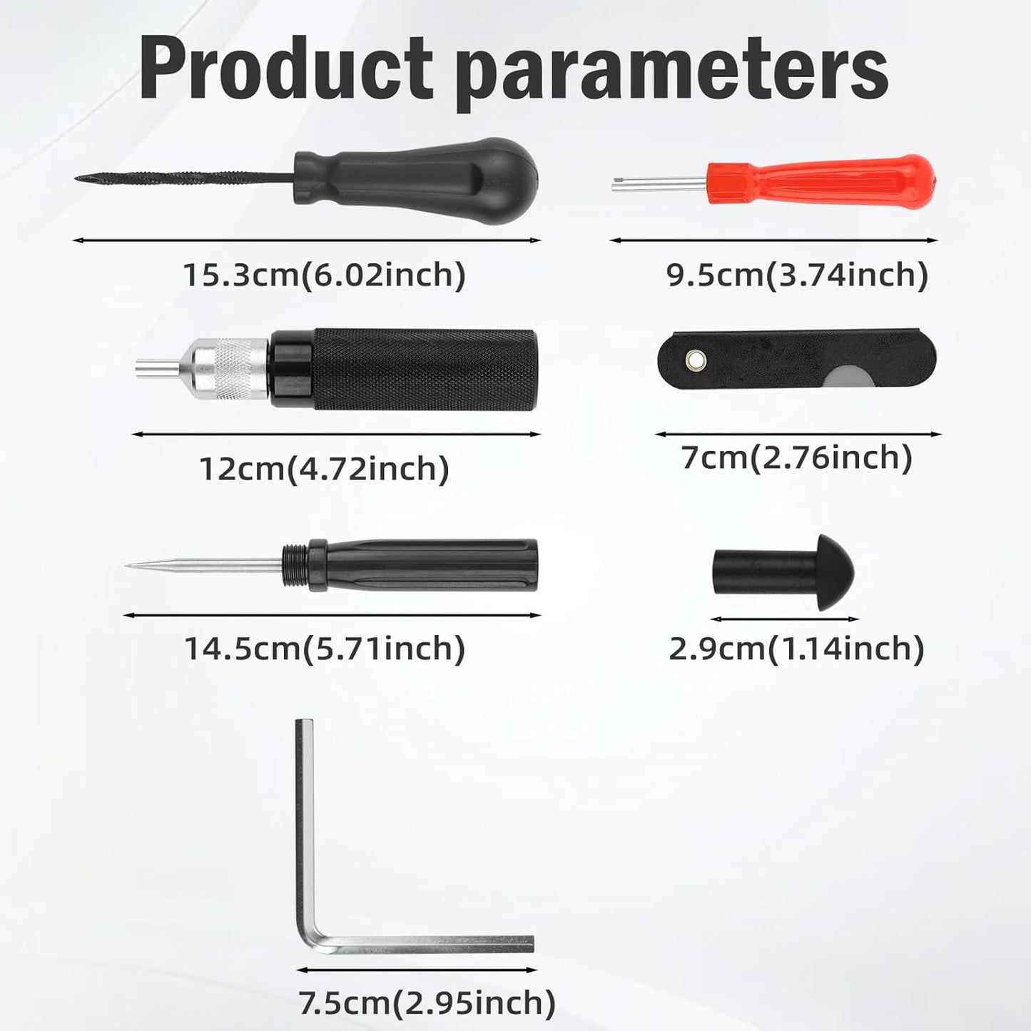 🍄 Mushroom Tire Repair Kit – Compact Roadside Puncture Tool Set