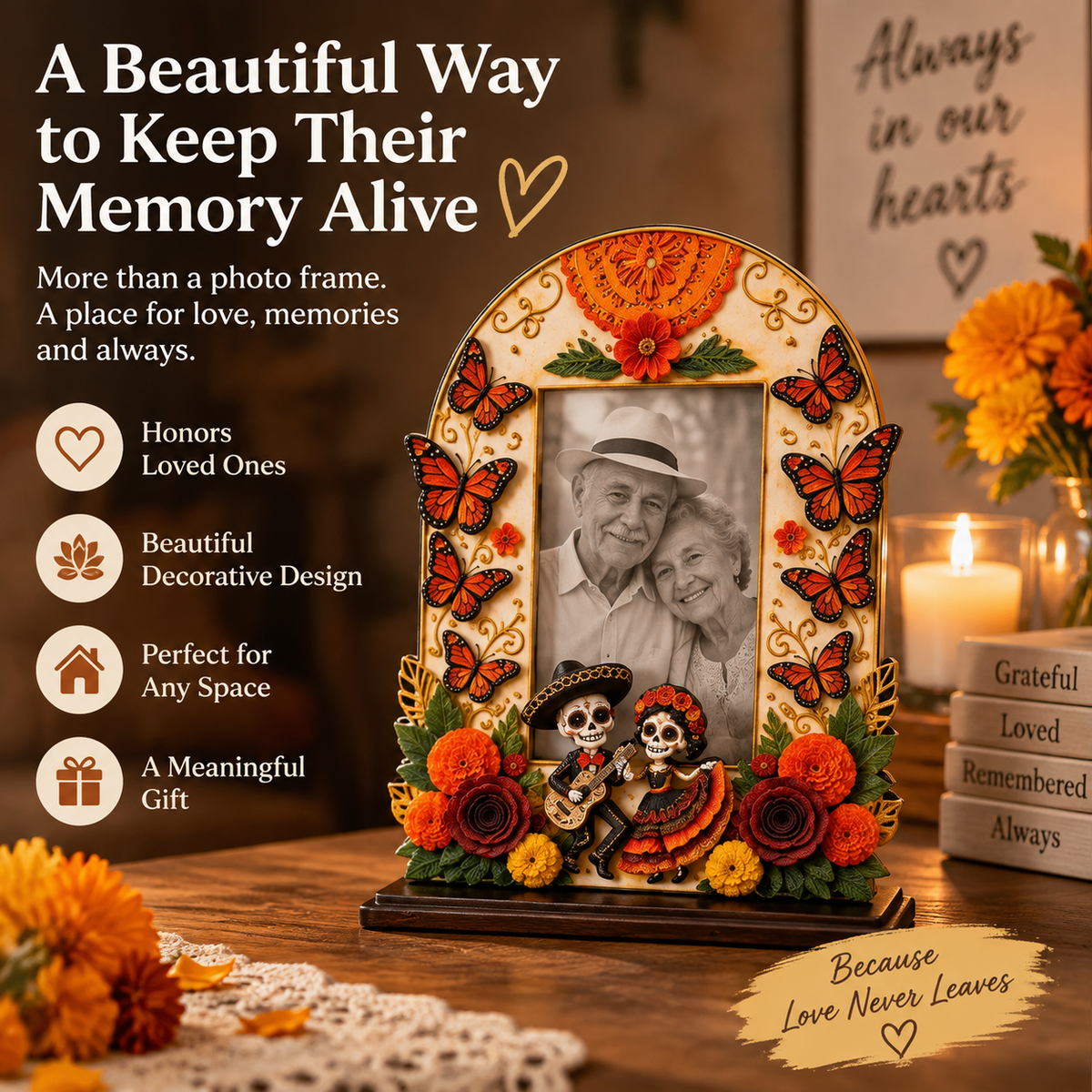 Memorial Photo Frame – A Beautiful Tribute To Honor & Remember Loved Ones