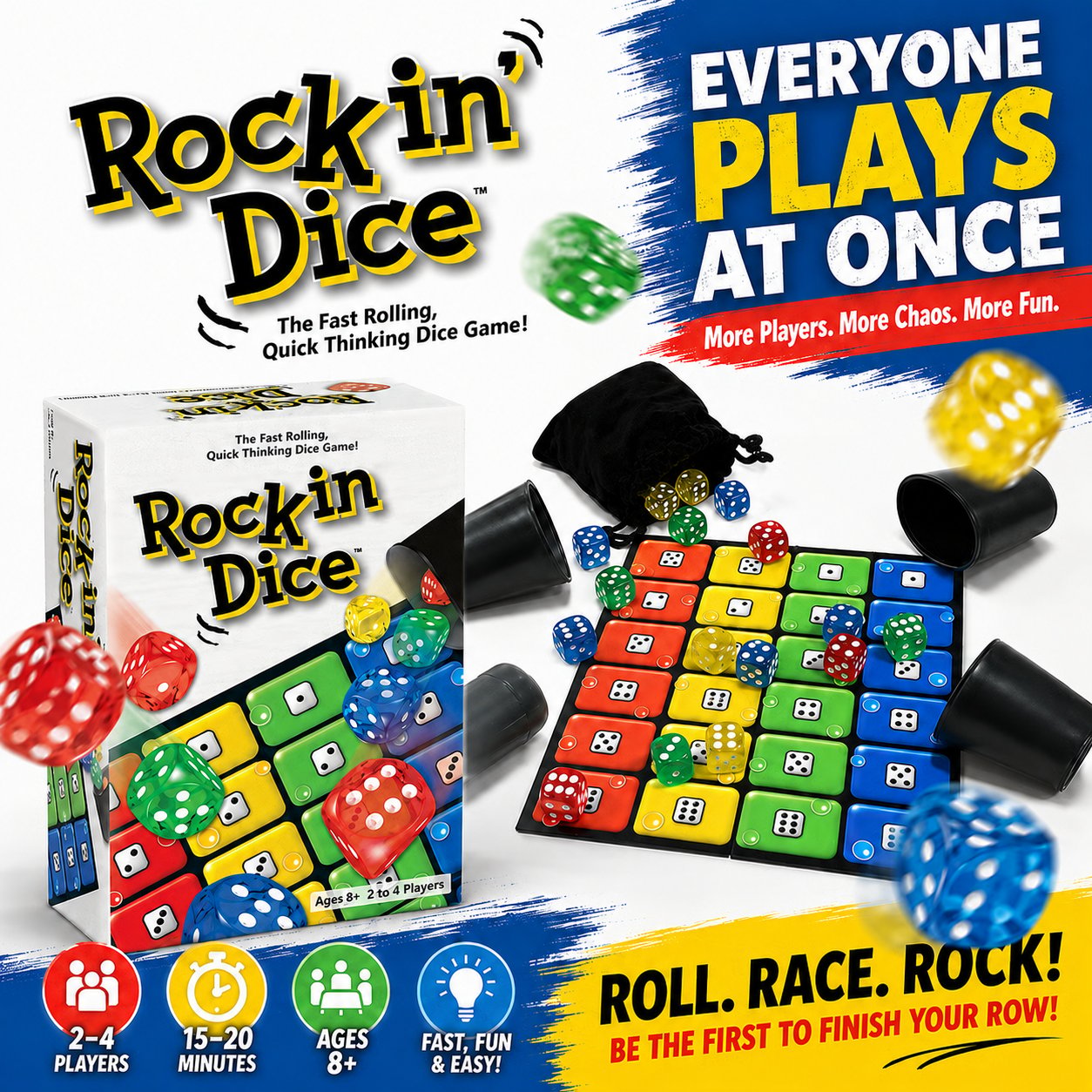 🎲Rocking Dice Game for Family Game Night & Parties