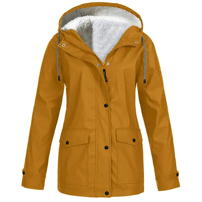 🏆 LIMITED TIME 65% OFF ❤️‍🔥 Women's Plush-Lined Windproof Hooded Jacket