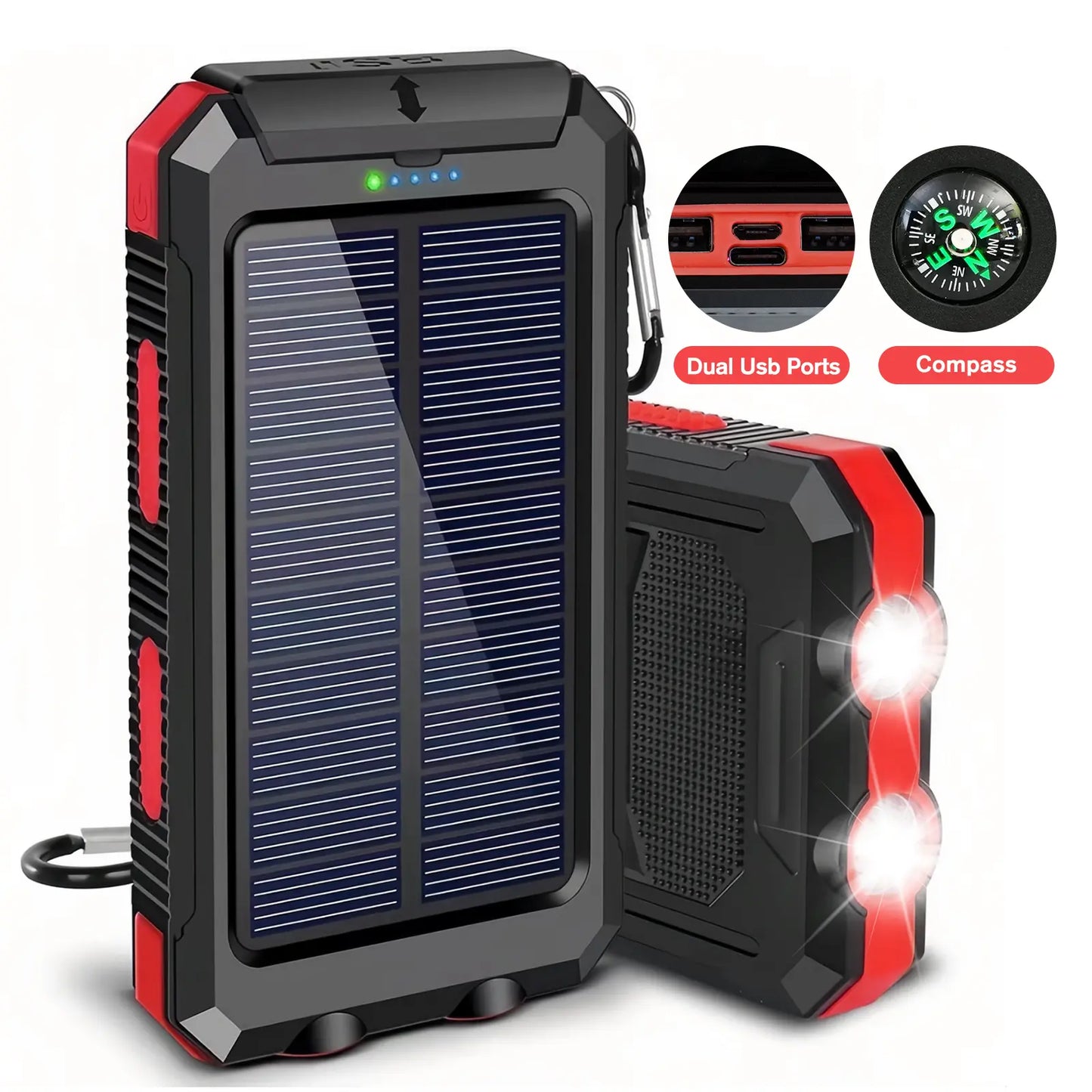 ⚡ SPECIAL OFFER | 30000mAh Solar Power Bank – High-Capacity Portable Charger for Outdoor Use