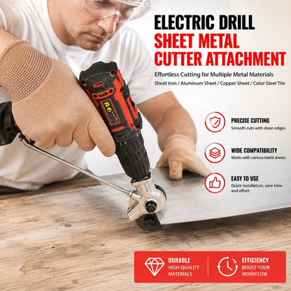 🔩 Metal Sheet Cutter Drill Attachment — Fast, Clean & Effortless!