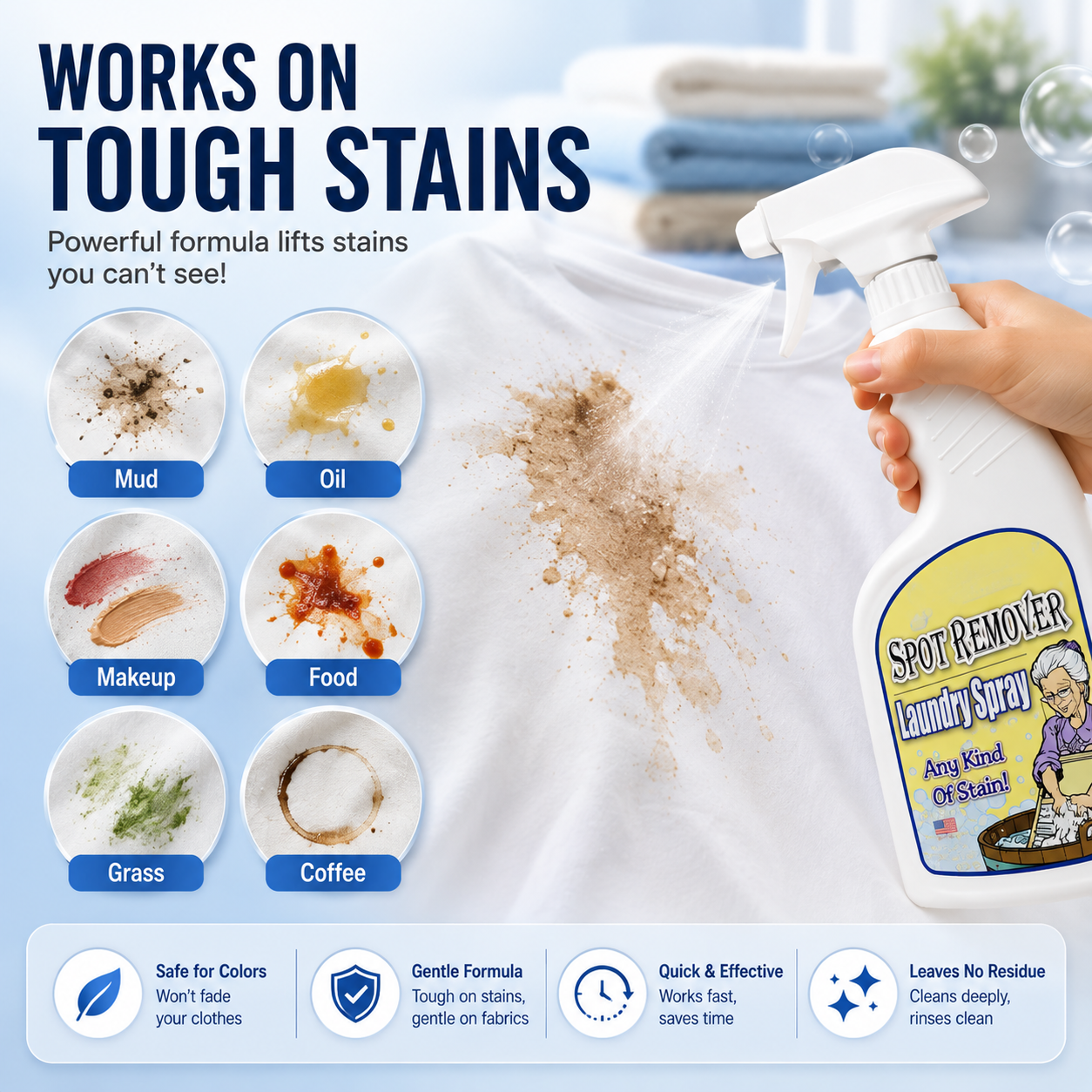 🧼 Tough Stain Rescue Laundry Spray