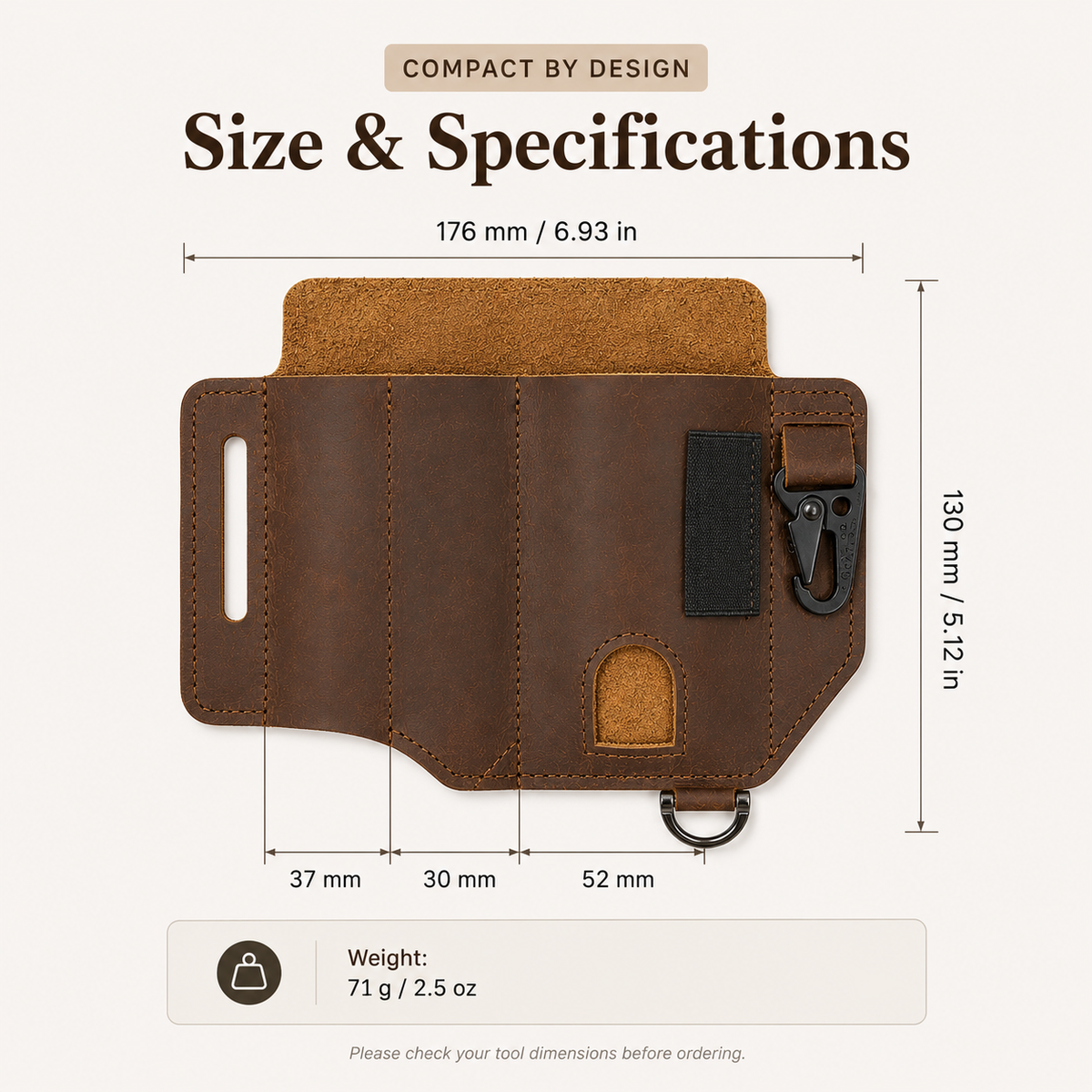 🧰 Leather EDC Belt Organizer