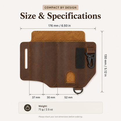 🧰 Leather EDC Belt Organizer