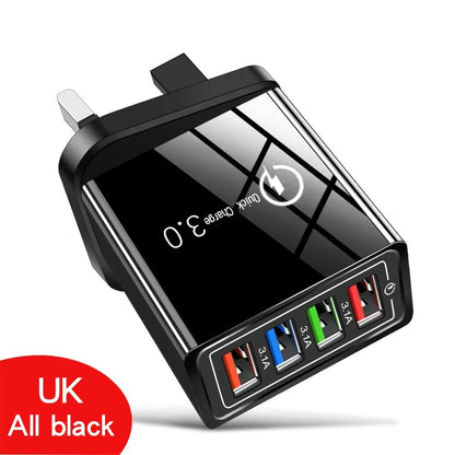 ⚡ 4-Port USB Fast Charger with Quick Charge 3.0/The Charger Big Tech Hates