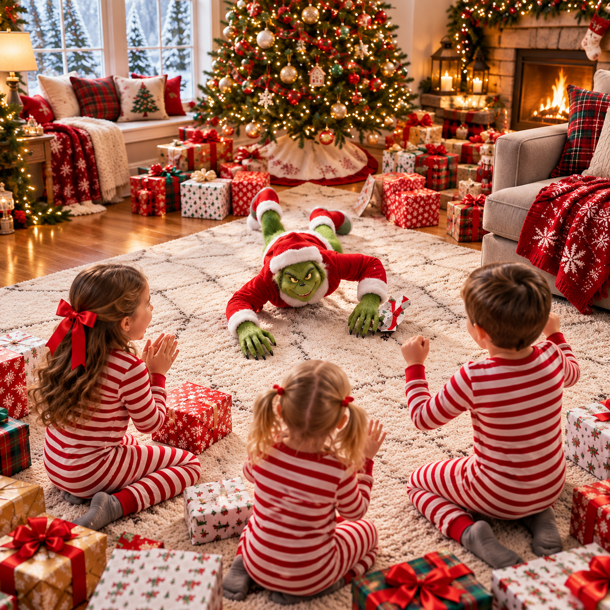 😈 Crawling Christmas Mischief Creature – Lights, Sound & Motion