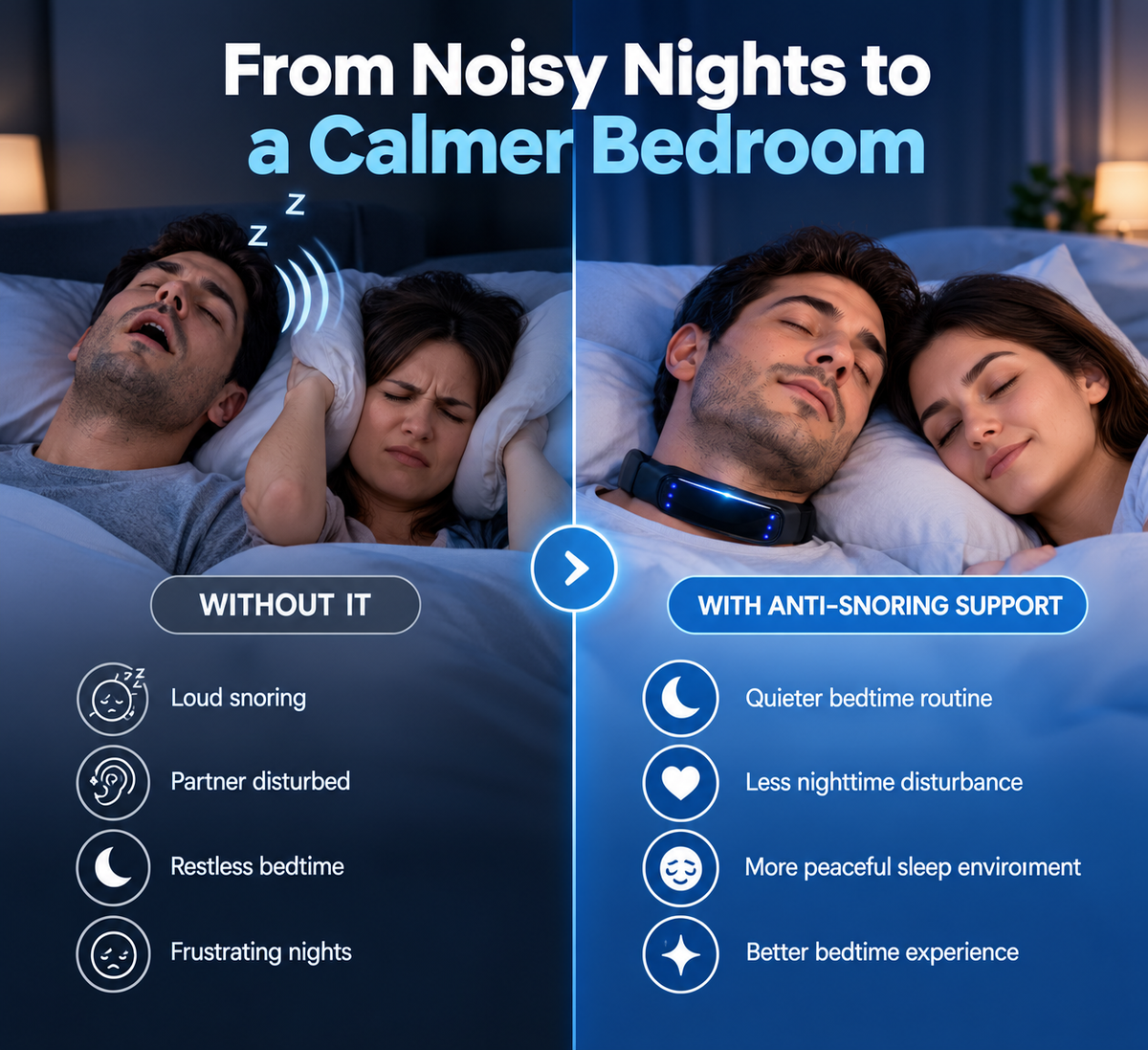 Neck Wearable – Simple Bedtime Snoring Support