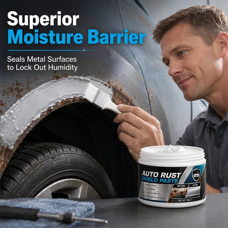 💯🚗49% OFF NOW! Car Metal Rust Repair Paste‑ Auto Rust Shield Anti‑Corrosion Restoration Cream, Long‑Lasting Protective Barrier for Car Metal Surfaces