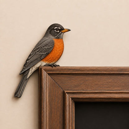🔥Last Day: Buy 3 Get 1 Free - 🐦✨Wooden Chickadee Door Topper
