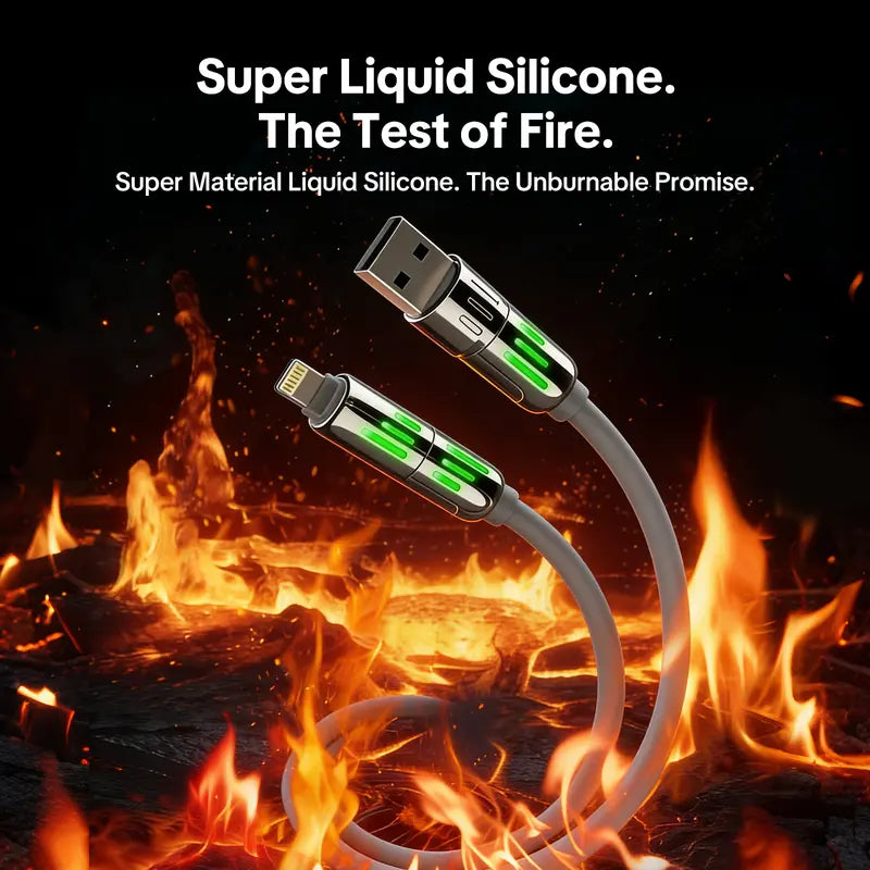 4-in-1 240W Charging Cable – One Cable for iPhone 17, MacBook & Samsung