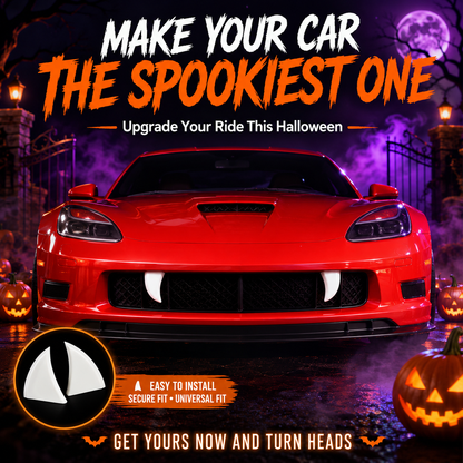 🧛 Halloween Car Vampire Fangs – Spooky Vehicle Decoration To Transform Your Ride