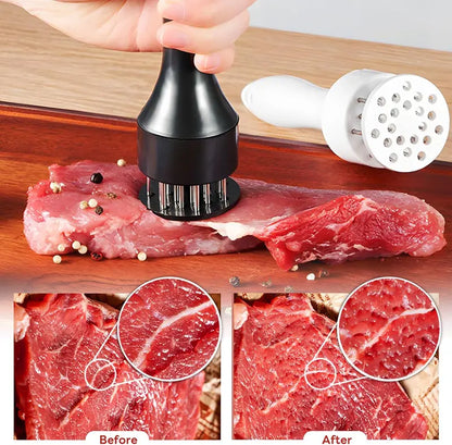 🥩 21-Pin Meat Tenderizer – Quick Marinade & Juicier Steak Prep