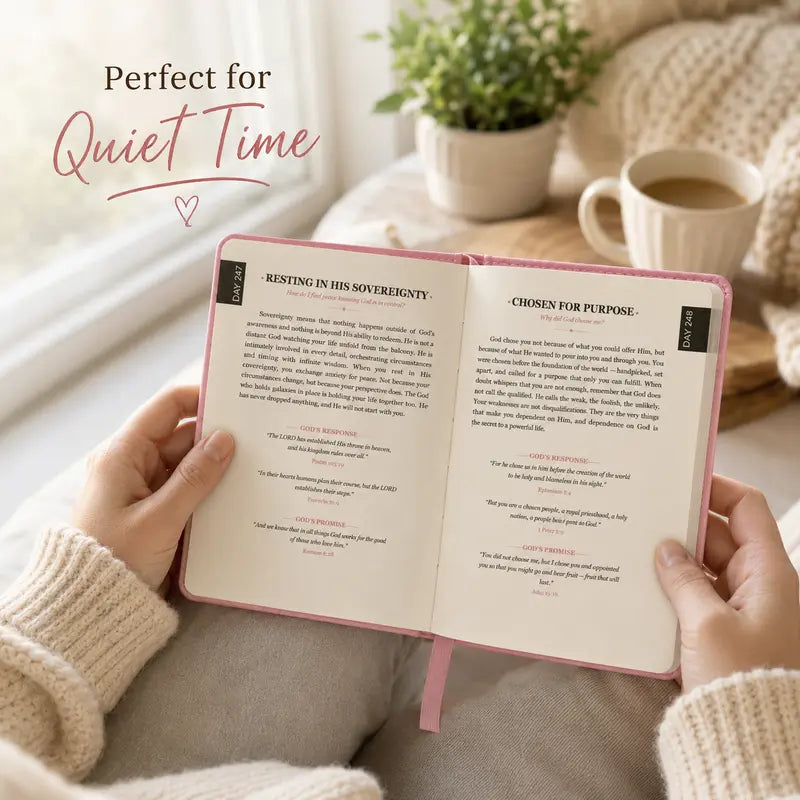 365 Daily Devotional Journal for Women 🤍 | A Moment With God Every Day