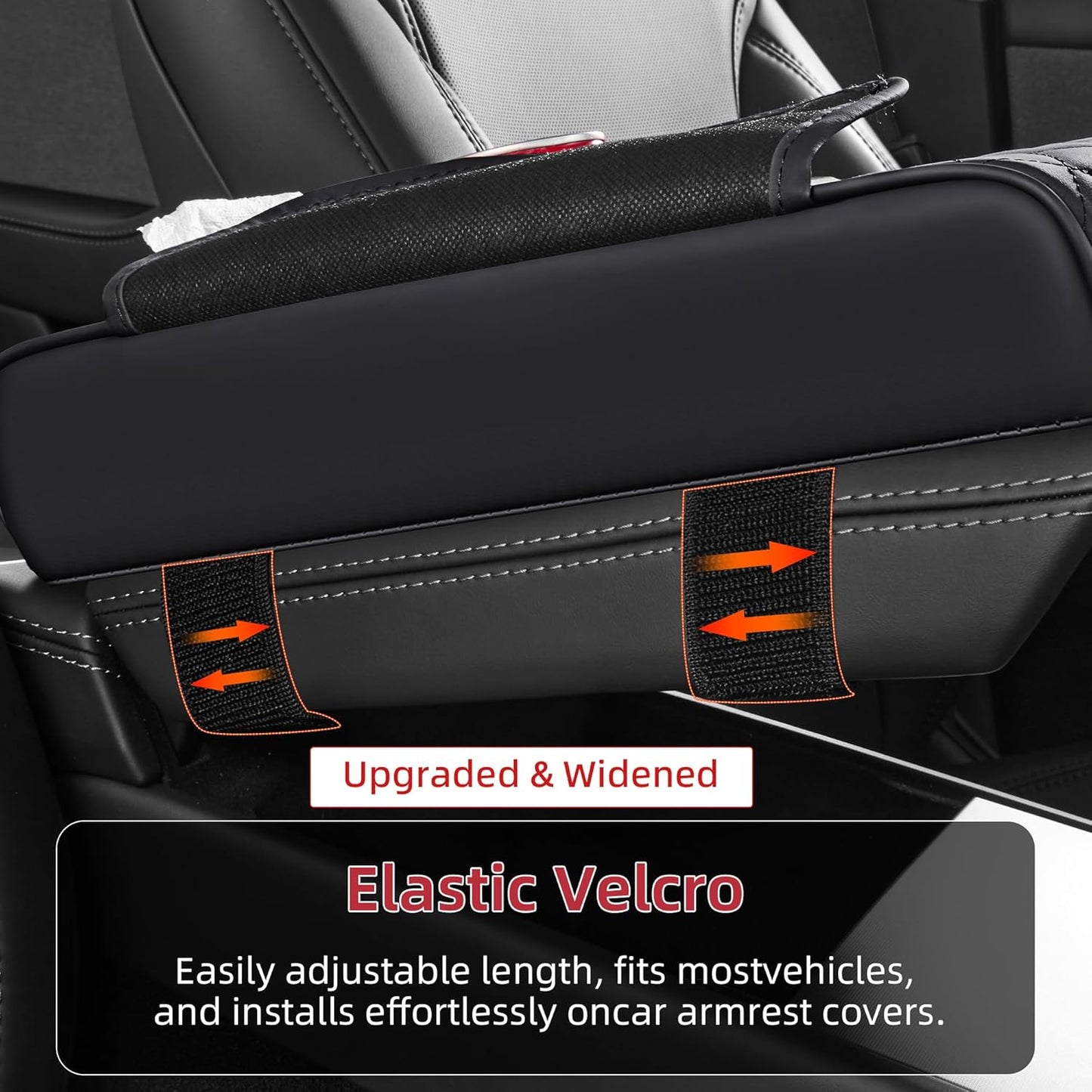 Car Center Console Armrest Organizer | 5-in-1 Storage Cover