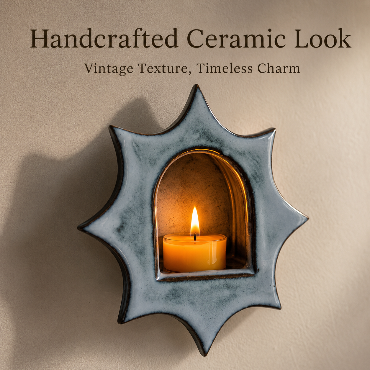 ✨Handcrafted Moroccan Wall Sconce – Tea Light & Decorative Niche