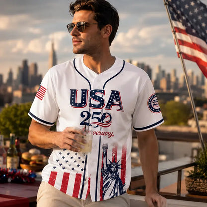 USA 250th Anniversary Baseball Jersey – Limited Edition Patriotic Shirt 1776–2026