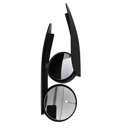 2-Pack Car Side Mirror Rain Visors with 360° Blind Spot Mirrors – Clearer View for Safer Driving