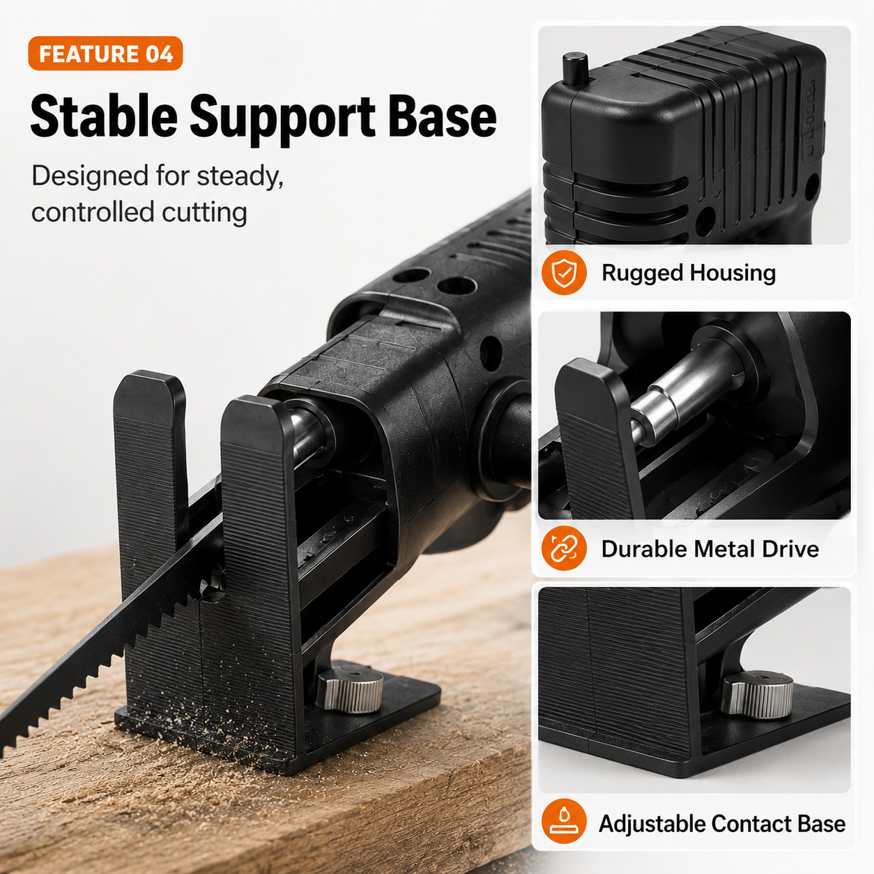 1 Count Reciprocating Saw Attachment for Drill