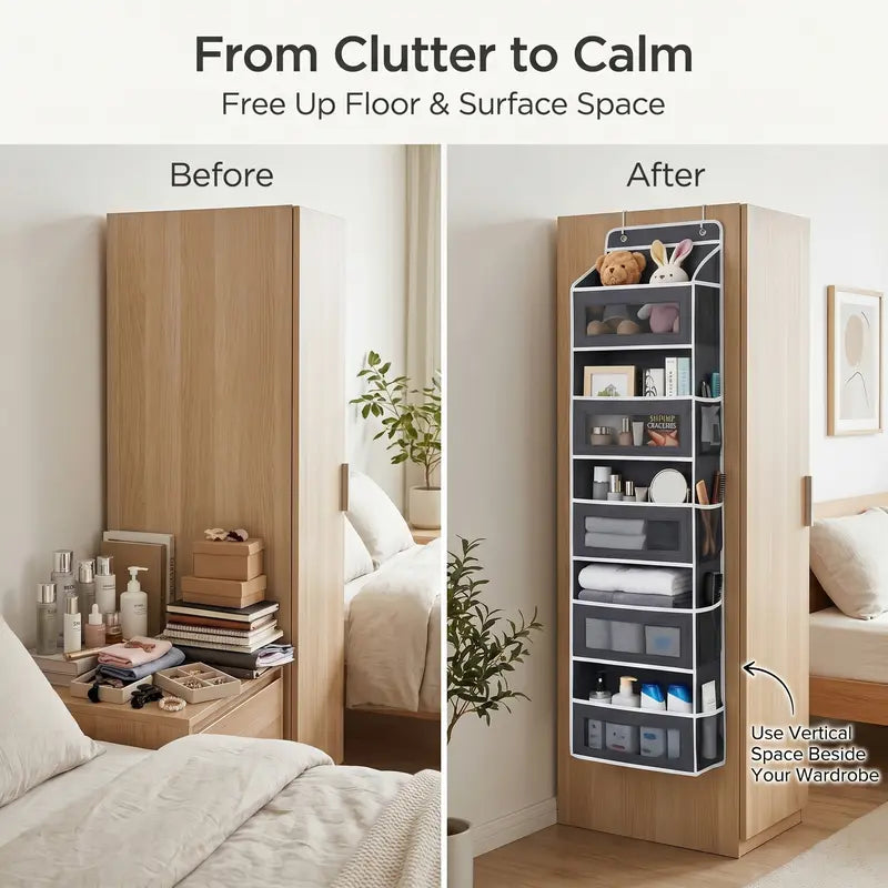 ✨ 5-Tier Over Door Organizer – Create More Storage Without Taking Up Space