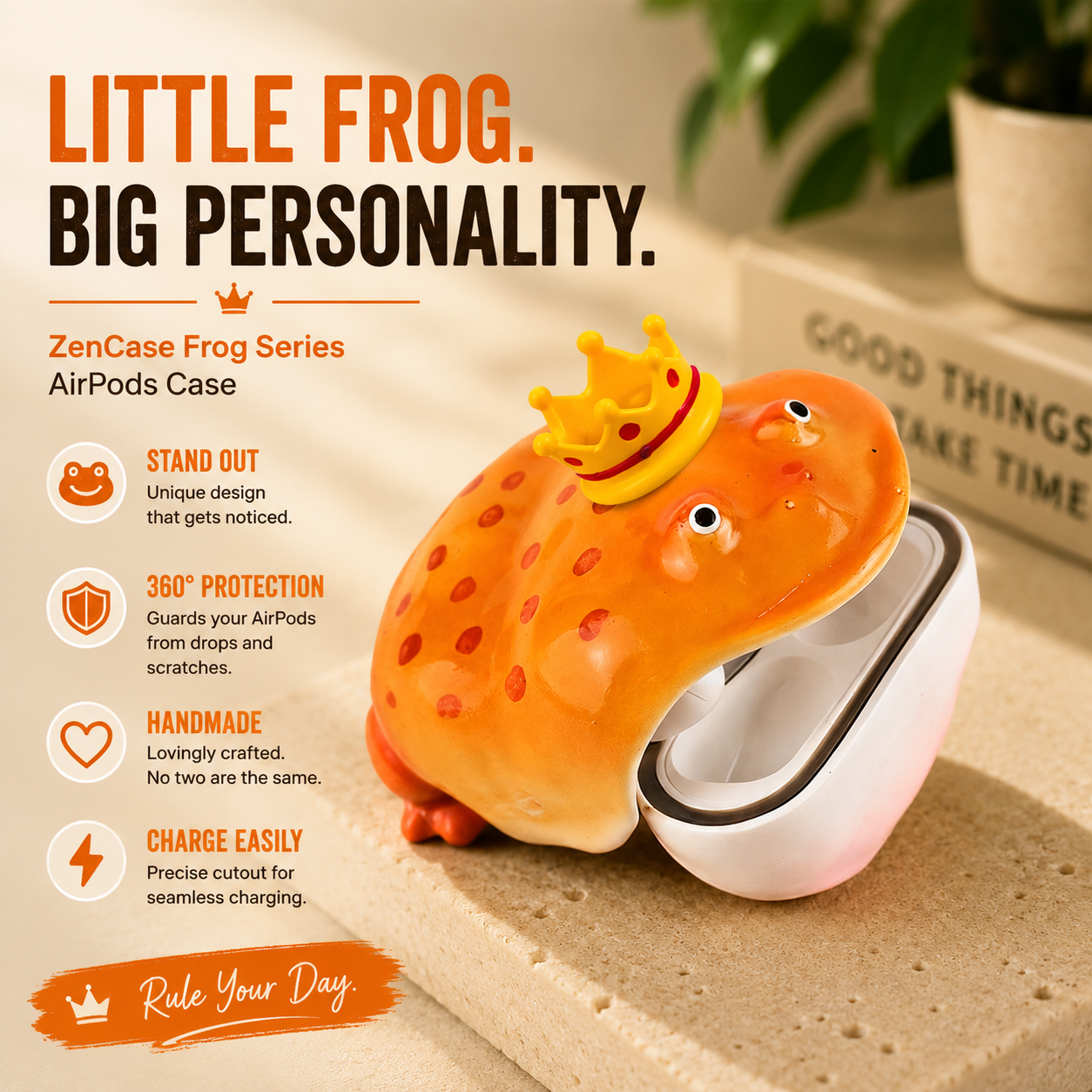 Handmade Cute Bow Frog Case