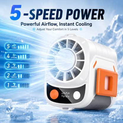 Portable Waist Fan, Rechargeable Multi-functional Fan