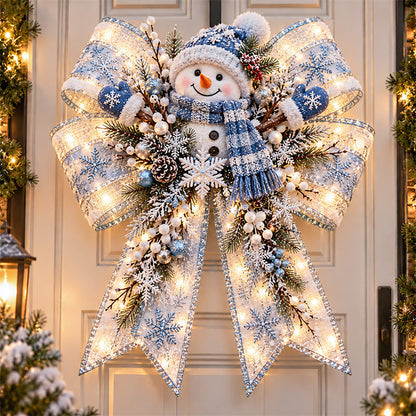 🎀✨ Giant Light-Up Christmas Bows – Oversized Holiday Door Decorations in 6 Festive Styles! 🎄