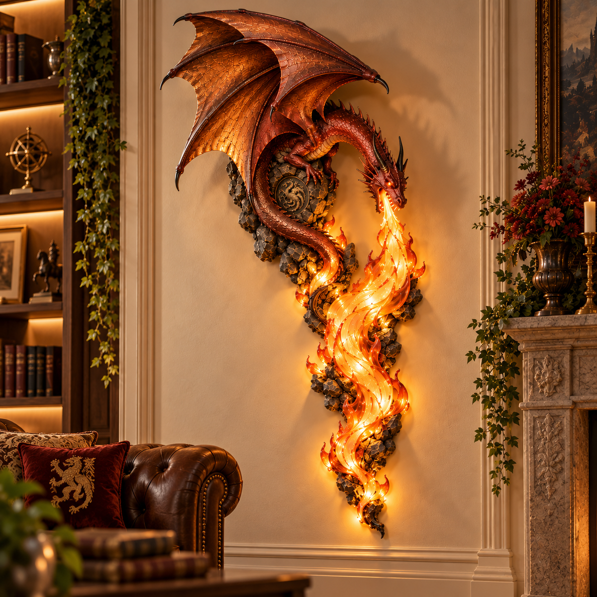 🎁Last Day 49% OFF -🐉 Dragonfire Guardian™ Wall Sconce – A Legendary Flame Awakens On Your Wall