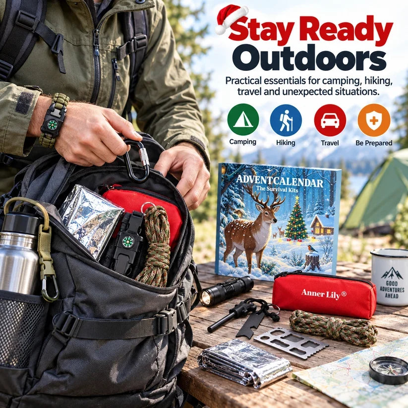 🎄 50% OFF Today! 24-Day Outdoor Gear Advent Calendar for Men