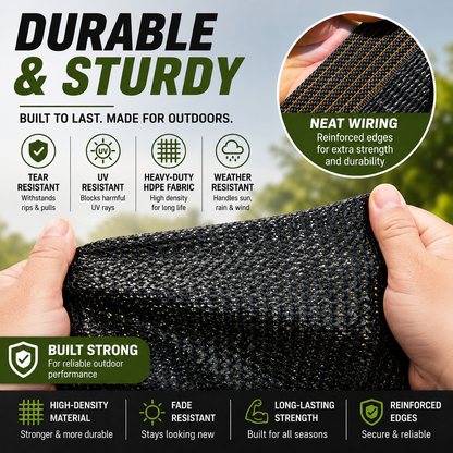 93% Blackout Shade Cloth | Stay Cool Outdoors All Summer Long