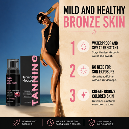 1 Hour Express Self Tanner Mousse | Natural Bronze Glow Without The Sun