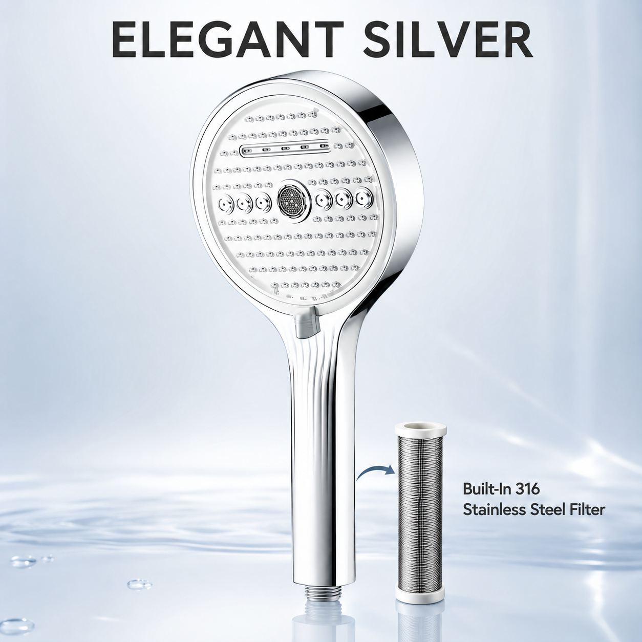 🚿 50% OFF 6-Mode High-Pressure Handheld Shower Head – Spa-Like Comfort at Home