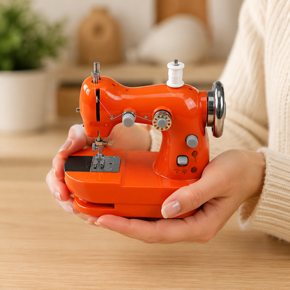 🏠 HOME DIY SALE | Mini Electric Sewing Machine – Compact Sewing Helper for Repairs, Crafts & Creative Projects
