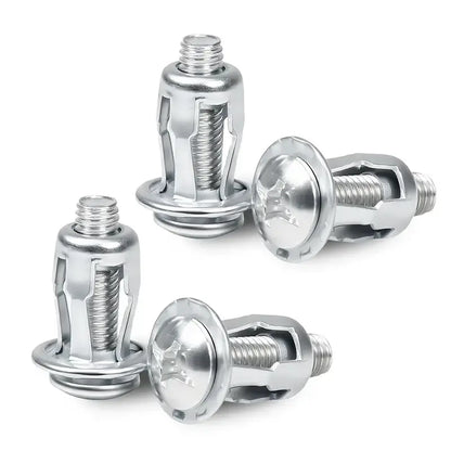 Heavy-Duty Rivet Nut Set (30/48/90PCS) - Carbon Steel Threaded Inserts with Rust-Resistant Zinc Coating, M4 M5 M6 Fasteners for Automotive, Furniture & DIY Repairs