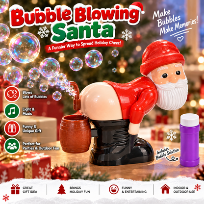 🎅 Automatic Big Bubble Maker – Funny Bubble Machine for Kids, Parties & Outdoor Fun