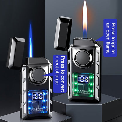 💯🔥Hot Sale🔥Multi-Functional Dual Flame Lighter with Colored Lights
